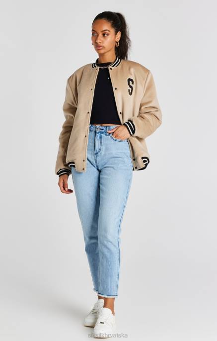 SikSilk muškarci ekru godišnjica sveučilišna jakna D088486 odjeća