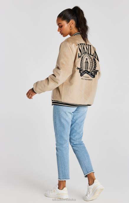 SikSilk muškarci ekru godišnjica sveučilišna jakna D088486 odjeća