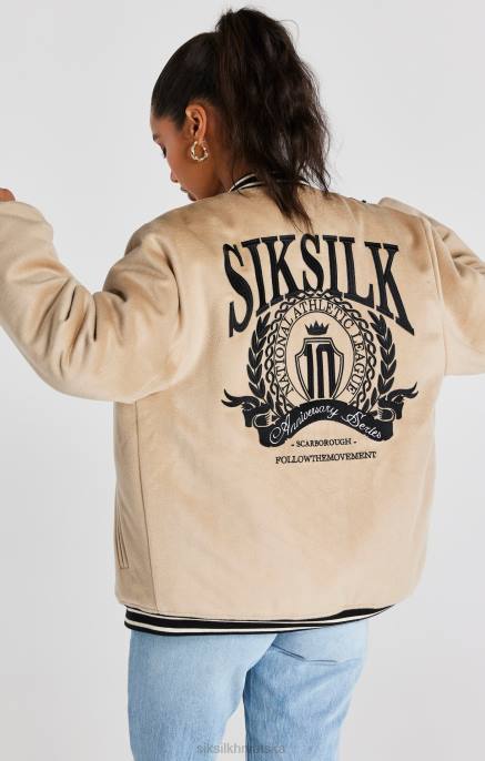 SikSilk muškarci ekru godišnjica sveučilišna jakna D088486 odjeća
