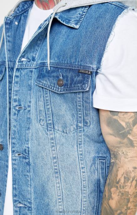 SikSilk muškarci ispirati i traper majica D088473 odjeća