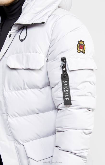 SikSilk muškarci siva parka jakna D088487 odjeća