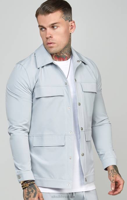 SikSilk muškarci siva utility majica D088462 odjeća