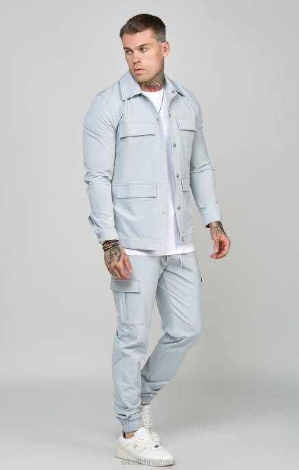 SikSilk muškarci siva utility majica D088462 odjeća