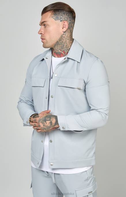 SikSilk muškarci siva utility majica D088462 odjeća