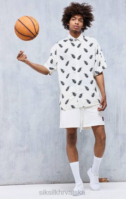 SikSilk x muškarci space jam ecru print oversized košulja D088463 odjeća