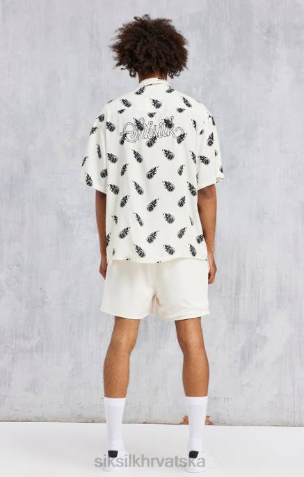 SikSilk x muškarci space jam ecru print oversized košulja D088463 odjeća