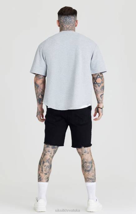 SikSilk muškarci Bejzbol dres s logotipom sivog lapora D088397 odjeća