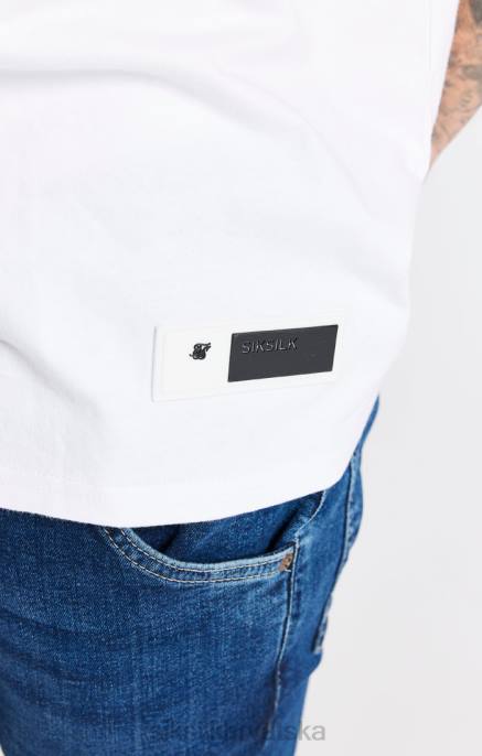 SikSilk muškarci bijela oversized majica D088410 odjeća