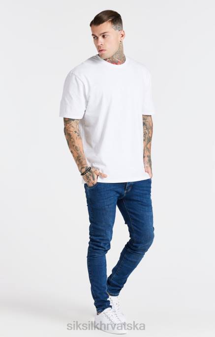 SikSilk muškarci bijela oversized majica D088410 odjeća