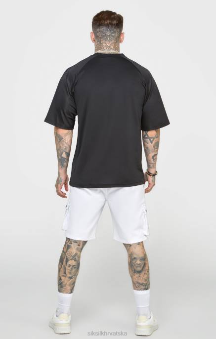 SikSilk muškarci crna oversized majica kratkih rukava D088402 odjeća