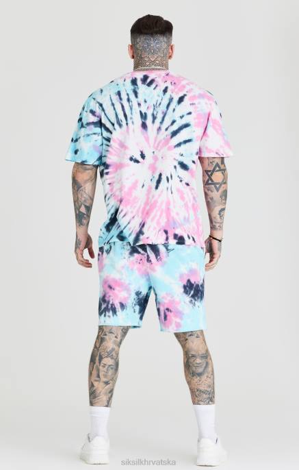 SikSilk muškarci tie dye sveučilišna prevelika majica D088403 odjeća