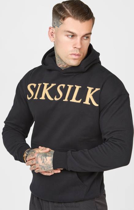 SikSilk muškarci hoodie sa zlatnim aplikacijama D088436 odjeća