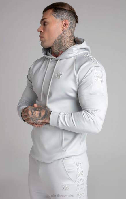 SikSilk muškarci siva majica s kapuljačom D088411 odjeća