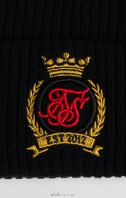 SikSilk uniseks crna kapica s grbom D088230 oprema