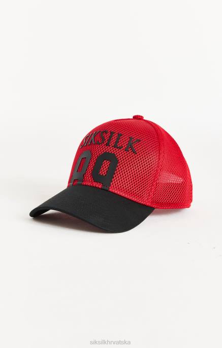 SikSilk uniseks crvena puna mrežasta kapa 89 za kamiondžije D088241 oprema