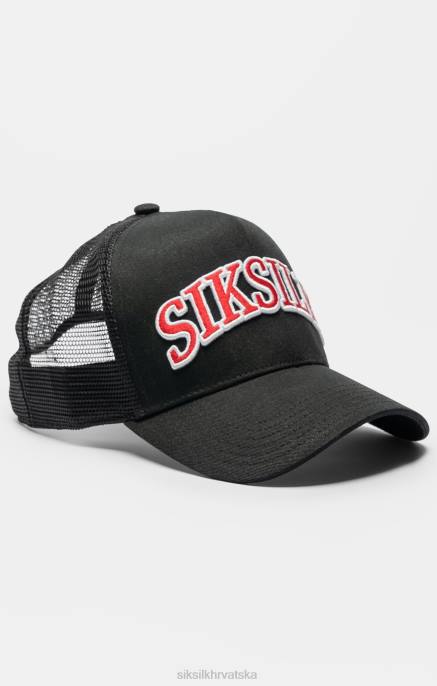 SikSilk uniseks kapa kamiondžije s crnim mrežastim logotipom u sjeni D088225 oprema