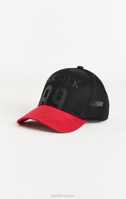 SikSilk uniseks mrežasta kapa 89 - crno-crvena D088242 oprema
