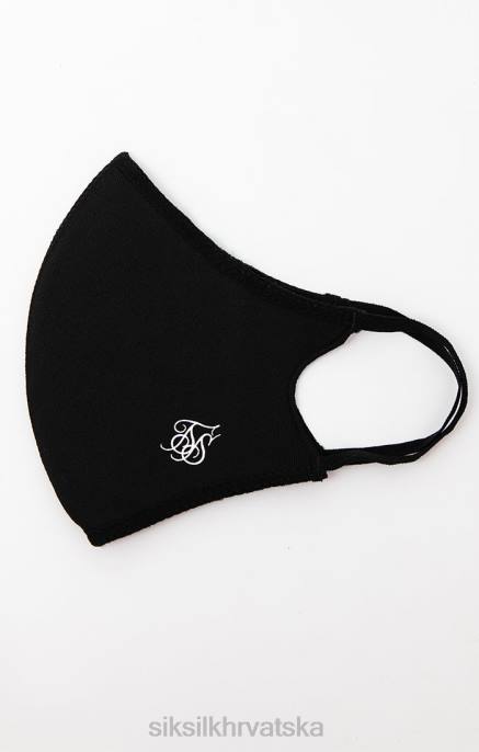 SikSilk uniseks crno pakiranje od 3 maske za lice D088239 oprema