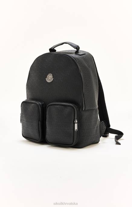 SikSilk x uniseks messi crni pu brendirani ruksak D088618 vrećica