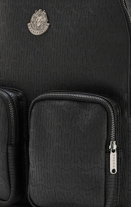 SikSilk x uniseks messi crni pu brendirani ruksak D088618 vrećica