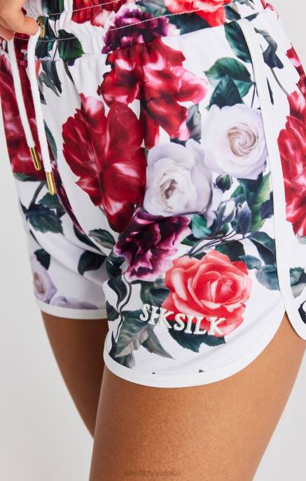 SikSilk žene ekru cvjetni kratki D088204 odjeća