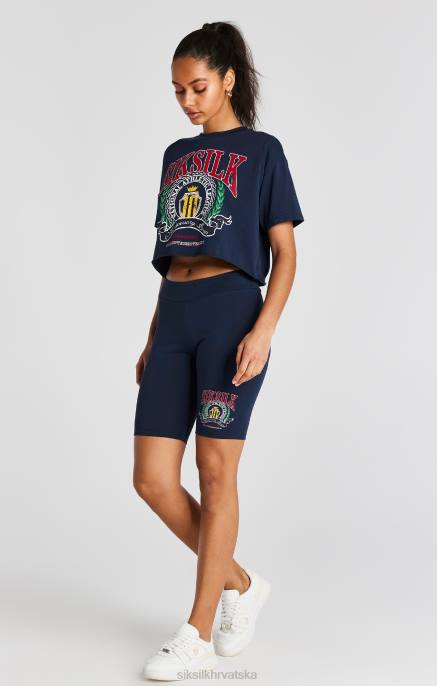 SikSilk žene navy sveučilišni ciklus kratak D088194 odjeća