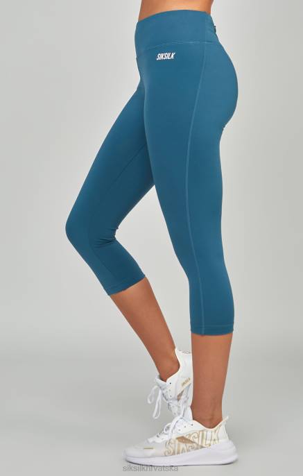 SikSilk žene teal sportske osnove capri D088170 odjeća