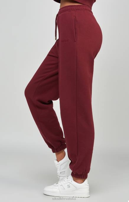 SikSilk žene bordo predimenzionirane joggerice D088178 odjeća