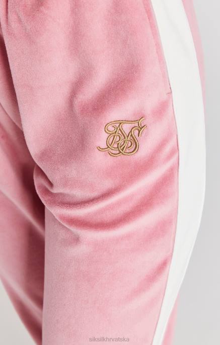 SikSilk žene ružičaste trenirke od velura D088163 odjeća