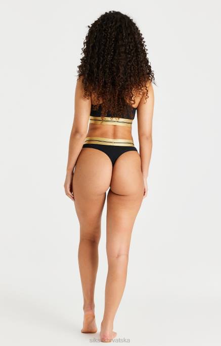 SikSilk žene crni trkaći bralette D088207 odjeća