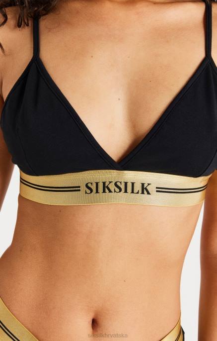 SikSilk žene crni trokutasti bralette D088206 odjeća