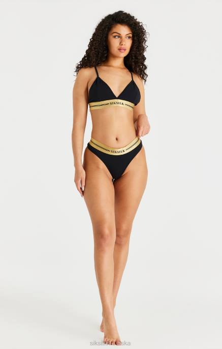 SikSilk žene crni trokutasti bralette D088206 odjeća