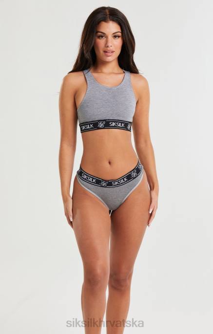 SikSilk žene sivi lapor racerback bralette D088218 odjeća