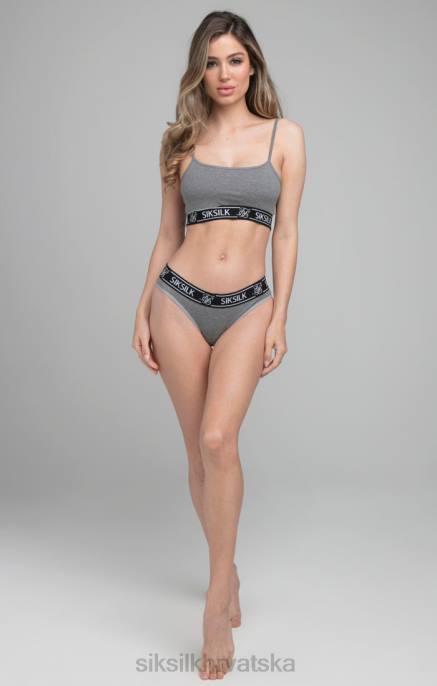 SikSilk žene sivi marl remen bralette D088216 odjeća