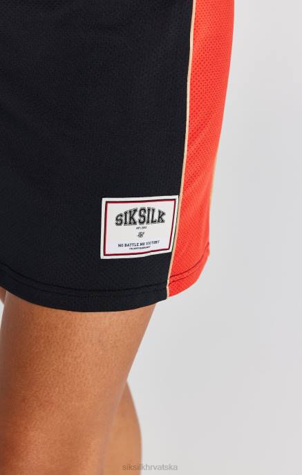 SikSilk žene crna košarkaška haljina s panelima D088147 odjeća