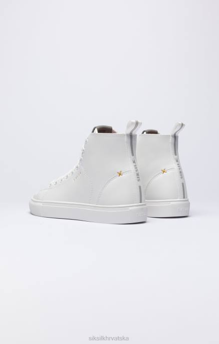 SikSilk žene bijele klasične visoke tenisice D088257 obuća