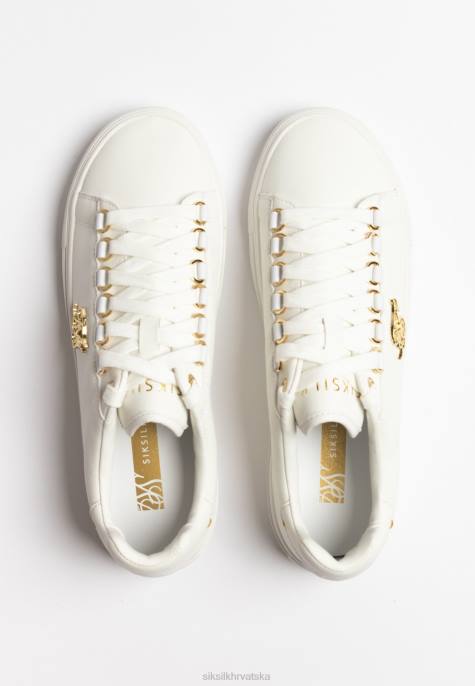 SikSilk žene bijeli barra efekt zmijske kože D088269 obuća