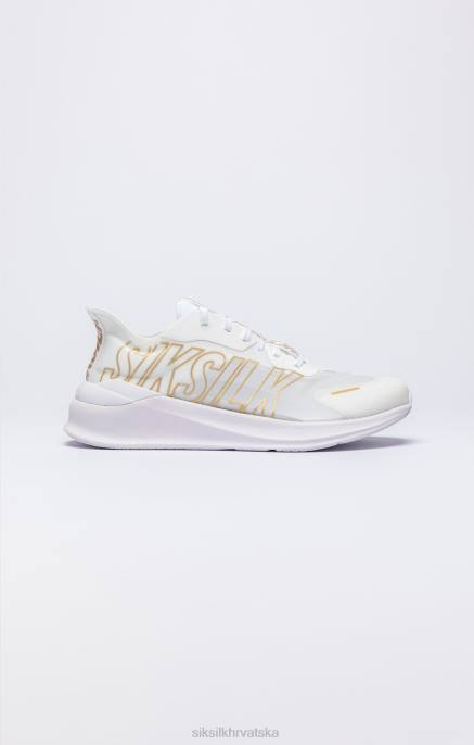 SikSilk žene bijelo-zlatni mako trenažer za izvedbu D088253 obuća