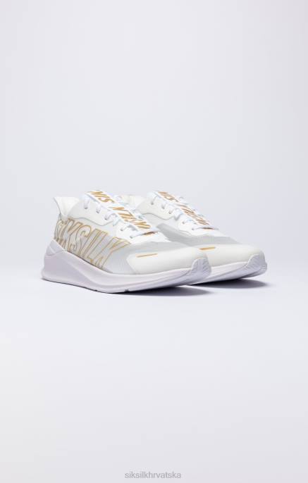 SikSilk žene bijelo-zlatni mako trenažer za izvedbu D088253 obuća