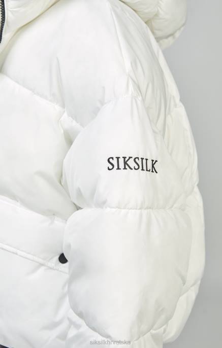 SikSilk žene bijeli oversized podstavljeni kaput D088125 odjeća