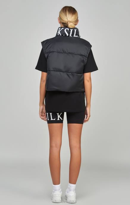 SikSilk žene crna ošišana jakna D088132 odjeća