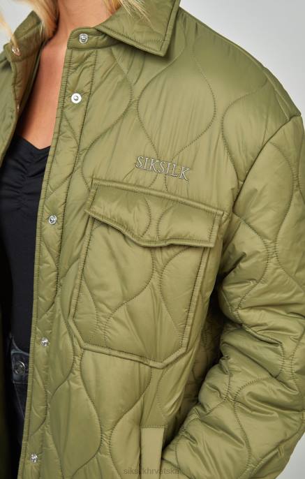 SikSilk žene kaki lagana popluna jakna D088126 odjeća