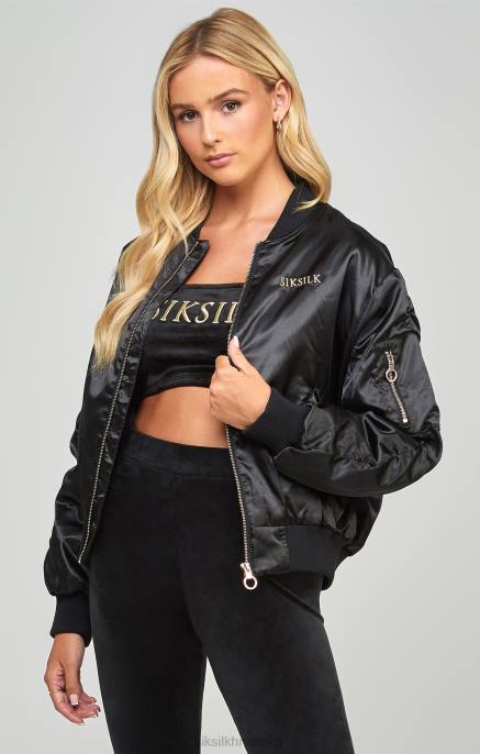 SikSilk žene velika bomber jakna visokog sjaja D088136 odjeća