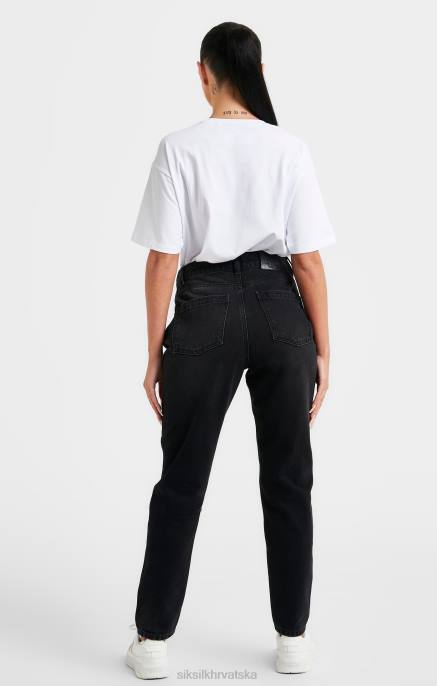 SikSilk žene bijela izvezena boyfriend majica D08869 odjeća