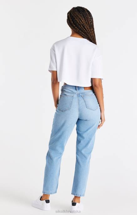 SikSilk žene bijeli dres za bejzbol D08850 odjeća