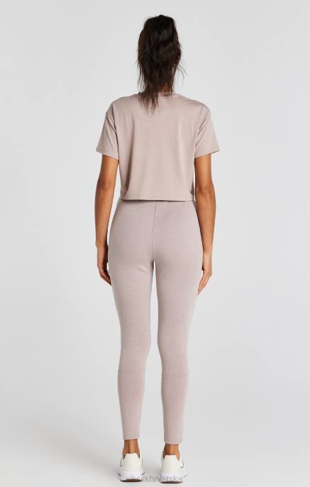 SikSilk žene isprana ružičasta crop majica D08834 odjeća