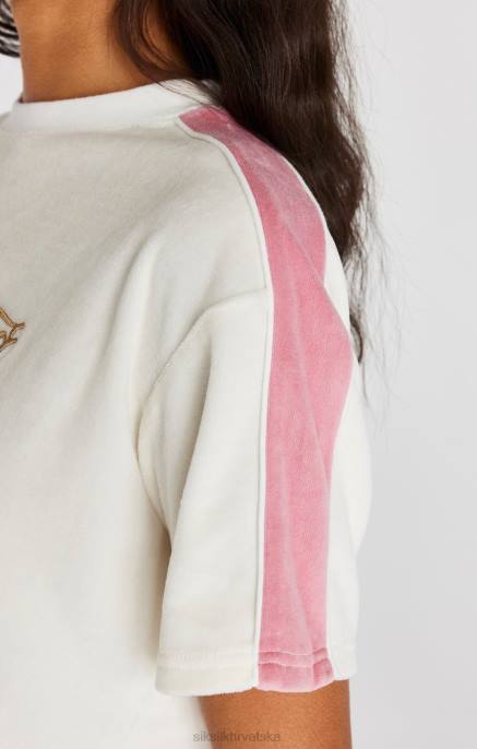 SikSilk žene kratke majice od ekru velura D08838 odjeća