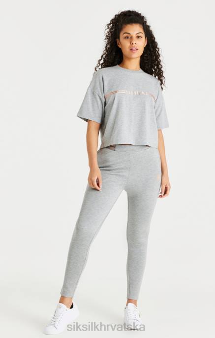 SikSilk žene majica kratkih rukava siva marl box D08872 odjeća