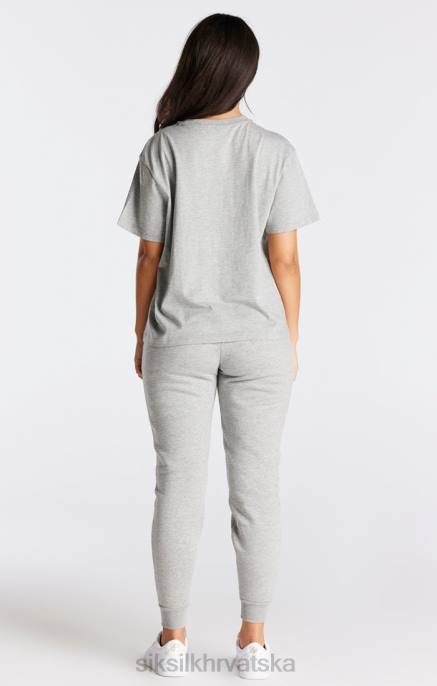 SikSilk žene majica kratkih rukava sivi marl D08841 odjeća