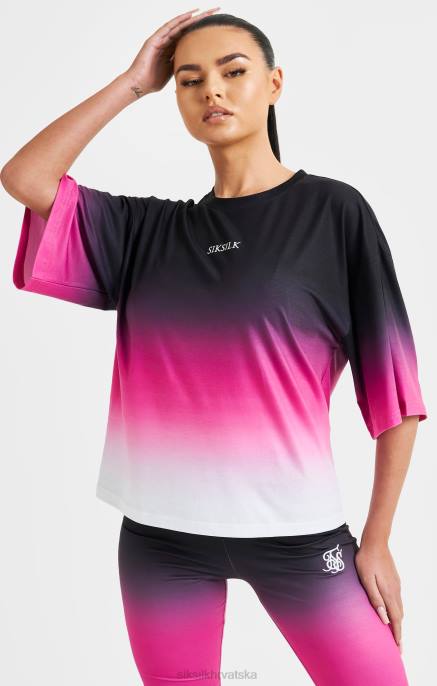 SikSilk žene roza fade majica D08856 odjeća